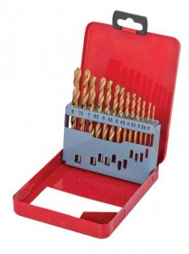 Drill bits ø2.0-8.5mm HSS + TIN set 13pcs metal box