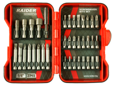 Накрайници 1/4" 37 бр. к-т RAIDER