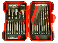 Накрайници и свредла 1/4" 21 броя комплект