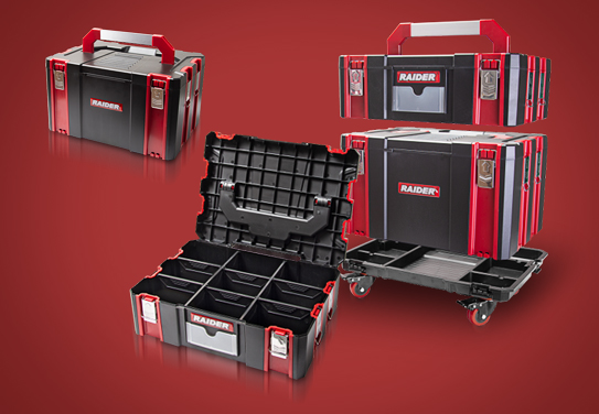 Система от куфари за инструменти Raider