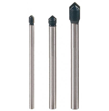 Свредла за стъкло 3 броя комплект