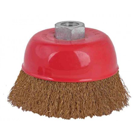 Четка за ъглошлайф камбана месинг ø 75mm