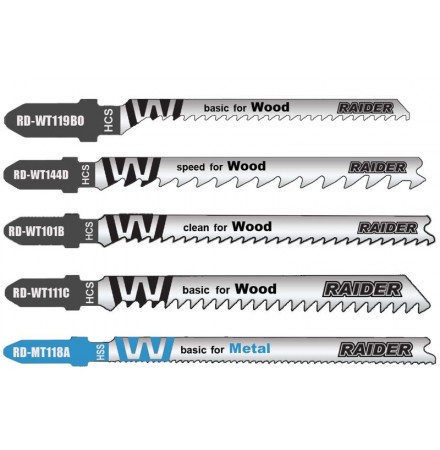 Нож за Прободен Трион за дърво & метал 'T' 5 бр. комплект