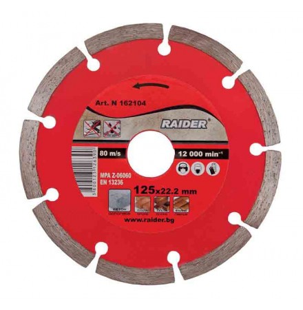 Disc diamantat segmentat DRY